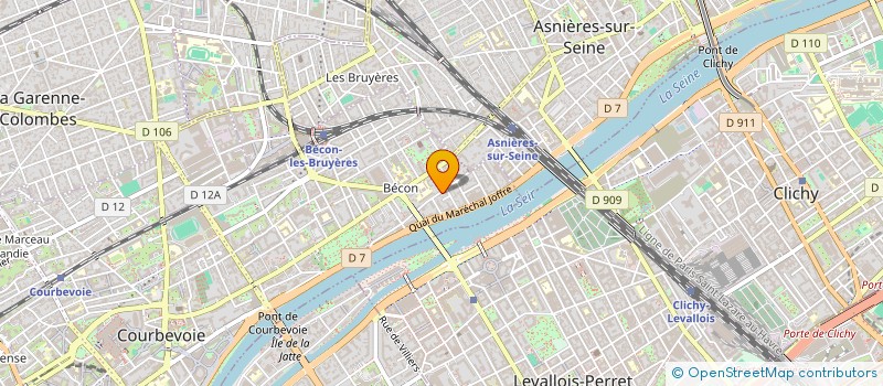 localisation de l'entreprise ASSOCIATION COCORICAL  COURBEVOIE