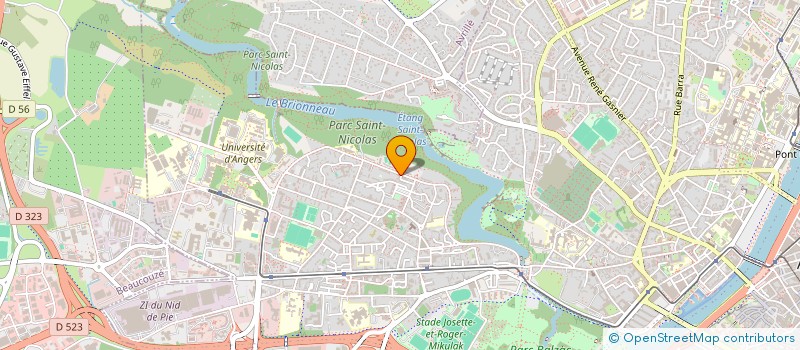 localisation de l'entreprise ASSOCIATION COEUR D'AFRIQUE à ANGERS