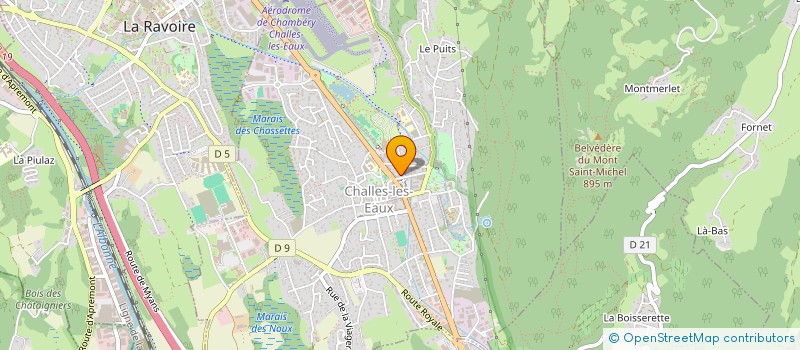 localisation de l'entreprise ASSOCIATION COEUR DE CHALLES  CHALLES-LES-EAUX