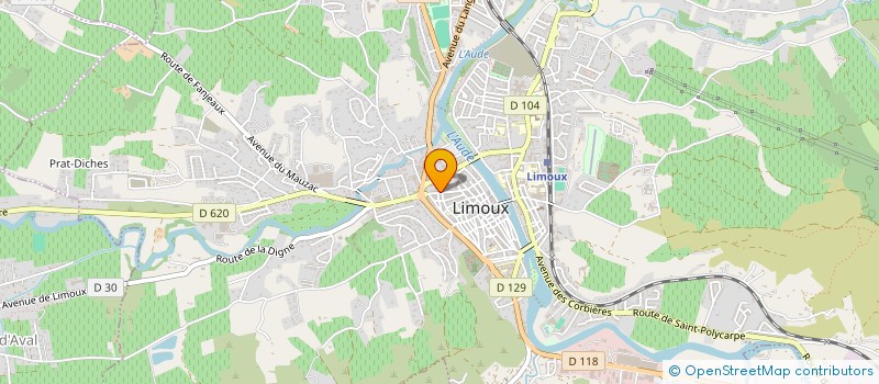 localisation de l'entreprise ASSOCIATION COEUR DE QUARTIER à LIMOUX