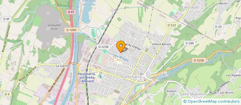 localisation de l'entreprise ASSOCIATION COEUR DE RUSSIE  PONTCHARRA