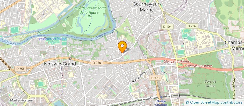 localisation de l'entreprise ASSOCIATION COEUR DES COTEAUX ( ACDC )  NOISY-LE-GRAND