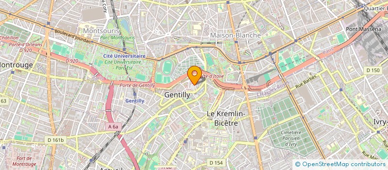 localisation de l'entreprise ASSOCIATION COEURS D AMITIE à GENTILLY