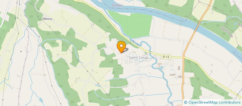 localisation de l'entreprise ASSOCIATION COEURS DE GEANTS  SAINT-LOUP