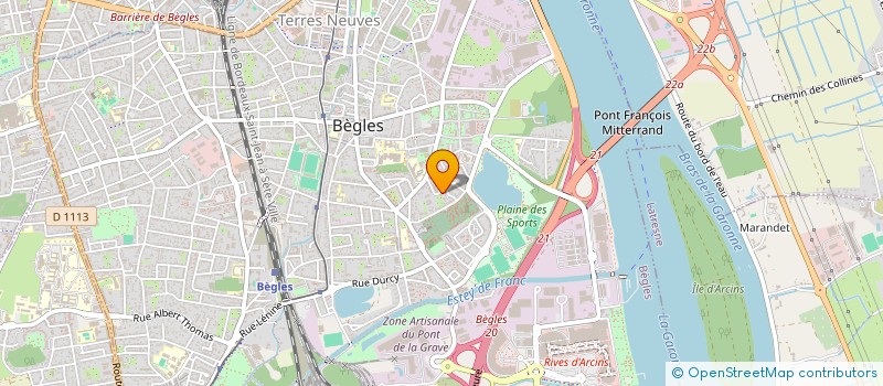 localisation de l'entreprise ASSOCIATION COEURS SOLIDAIRES à BEGLES