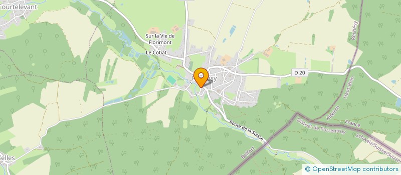 localisation de l'entreprise ASSOCIATION COEUVATTE, SUARCINE ET VENDELINE à RECHESY