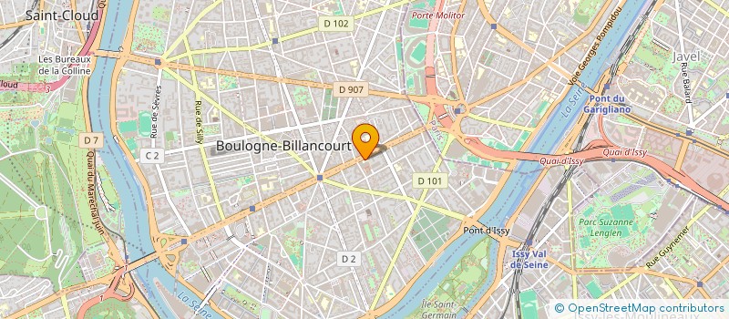 localisation de l'entreprise ASSOCIATION COFRADEC EUROPSY à BOULOGNE-BILLANCOURT
