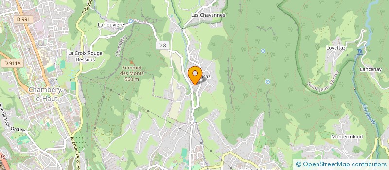 localisation de l'entreprise ASSOCIATION COGNIN SKI  SAINT-ALBAN-LEYSSE