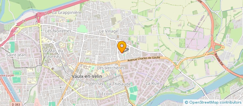 localisation de l'entreprise ASSOCIATION COLIBRI REVES AILES TOI  VAULX-EN-VELIN