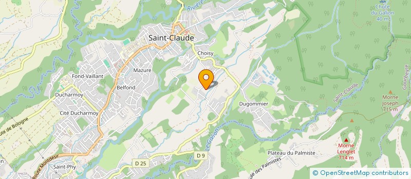 localisation de l'entreprise ASSOCIATION COLIMACON  SAINT-CLAUDE