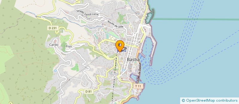localisation de l'entreprise ASSOCIATION COLL TEXT à BASTIA