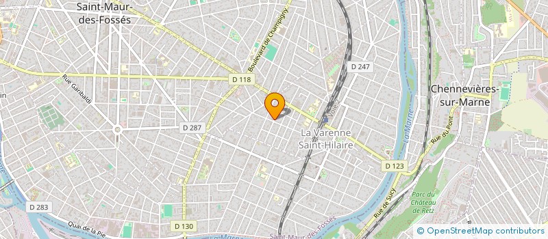 localisation de l'entreprise ASSOCIATION COLLECTIF FAMILLES 94 à SAINT-MAUR-DES-FOSSES