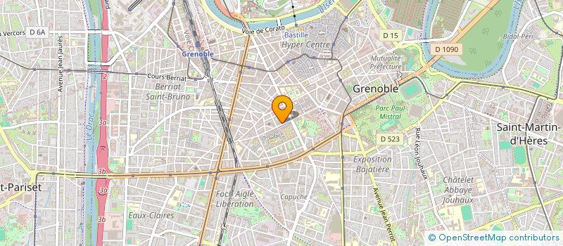 localisation de l'entreprise ASSOCIATION COLLECTIF ISEROIS POUR LA PALESTINE à GRENOBLE