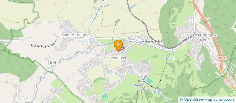 localisation de l'entreprise ASSOCIATION COLLECTIF MONT D'OR  METABIEF