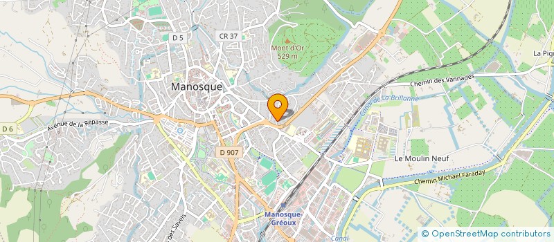 localisation de l'entreprise ASSOCIATION COLLECTIF PETITE ENFANCE à MANOSQUE