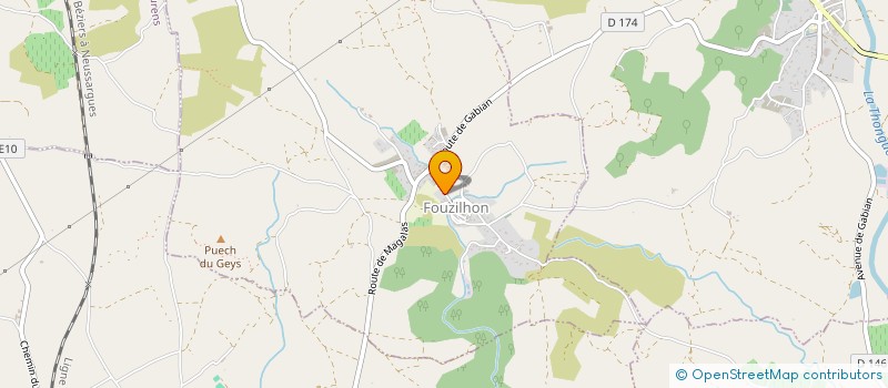 localisation de l'entreprise ASSOCIATION COLLECTIF TDP  FOUZILHON