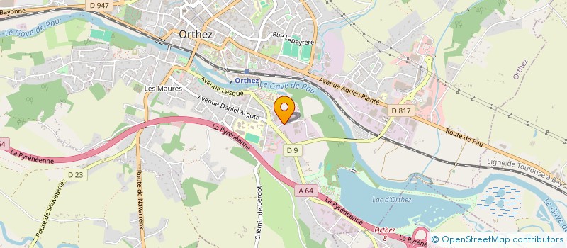 localisation de l'entreprise ASSOCIATION  COLLEGIALE  LIN DES PYRENEES  ORTHEZ