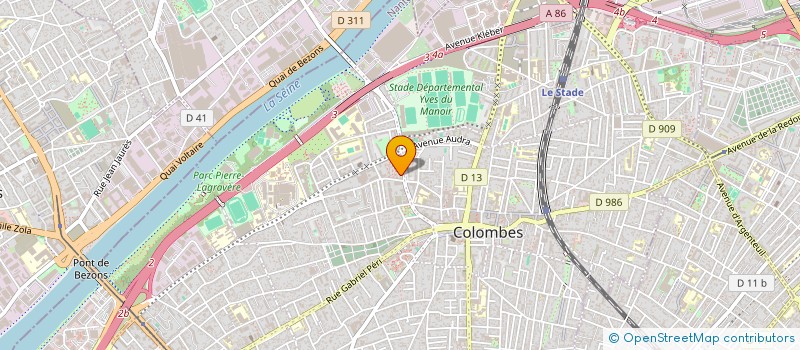 localisation de l'entreprise ASSOCIATION COLOMBES SOLIDARITE PARTAGE à COLOMBES