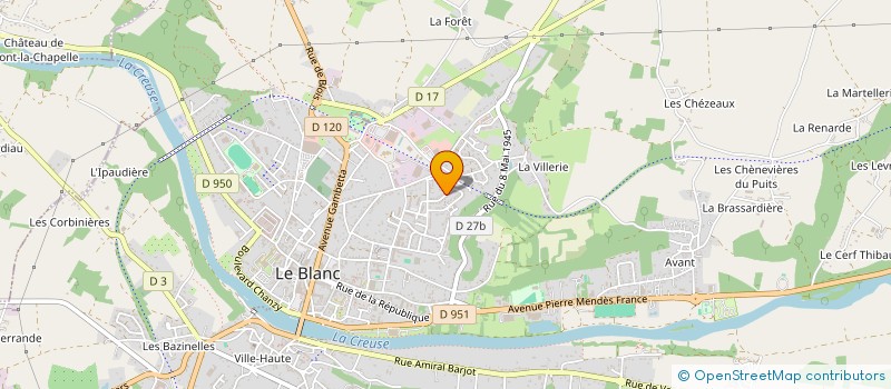 localisation de l'entreprise ASSOCIATION COLOMBOPHILE LES AILES BLEUES à LE BLANC