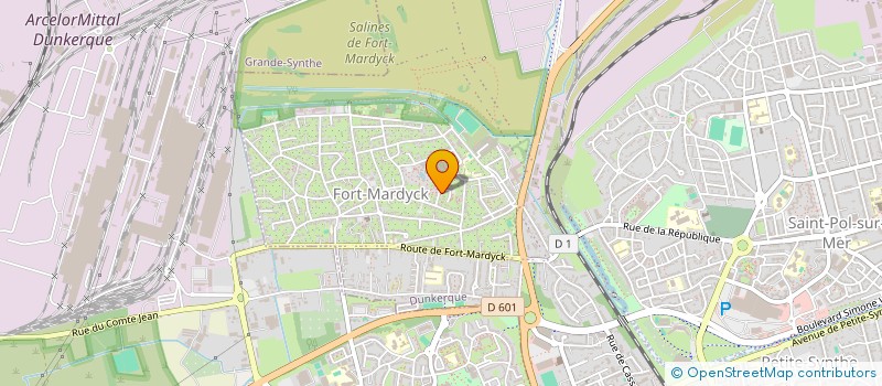 localisation de l'entreprise ASSOCIATION COLOMBOPHILE LES AILES D'ACIER FORT MARDYCK à DUNKERQUE