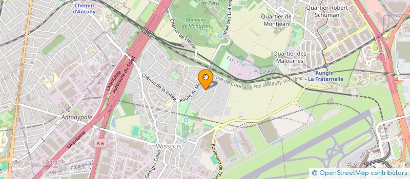 localisation de l'entreprise ASSOCIATION COLOMBOPHILE POUR LE TRANSPORT INTER SECTEURS DE VITESSE à WISSOUS