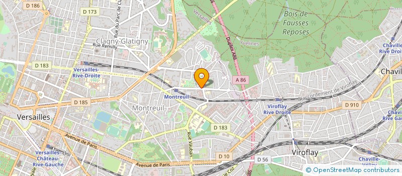 localisation de l'entreprise ASSOCIATION COMEDIENS ET COMPAGNIE à VERSAILLES