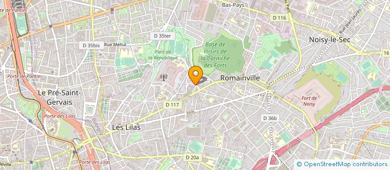 localisation de l'entreprise ASSOCIATION COMENIUS  ROMAINVILLE