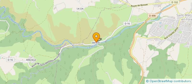 localisation de l'entreprise ASSOCIATION COMITE DE SOUTIEN CHAPPE  SAINT-MARCELLIN-EN-FOREZ