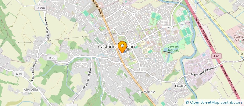 localisation de l'entreprise ASSOCIATION  COMITE DES FETES à CASTANET-TOLOSAN
