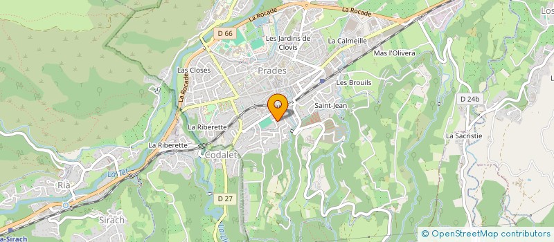 localisation de l'entreprise ASSOCIATION COMITE DES FETES DE PRADES  PRADES