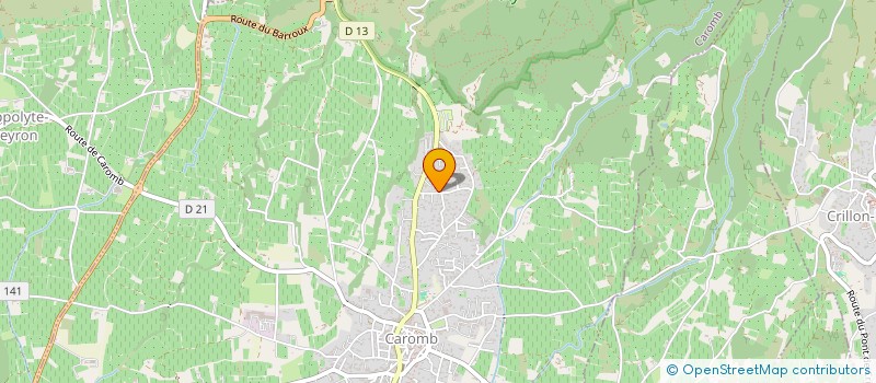 localisation de l'entreprise ASSOCIATION COMITE DES JUMELAGES DE LA VILLE DE CAROMB  CAROMB