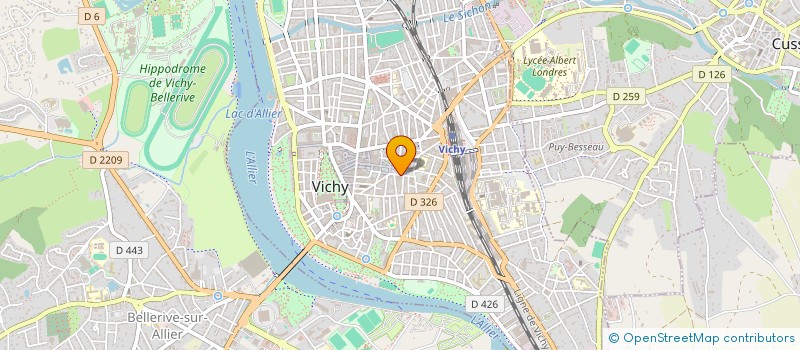 localisation de l'entreprise ASSOCIATION COMITE DES OEUVRES SOCIALES à VICHY