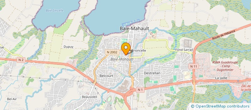 localisation de l'entreprise ASSOCIATION COMKARAIBES  BAIE-MAHAULT