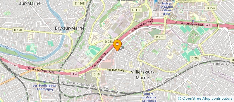 localisation de l'entreprise ASSOCIATION COMMANDANT BOUCHER  VILLIERS SUR MARNE