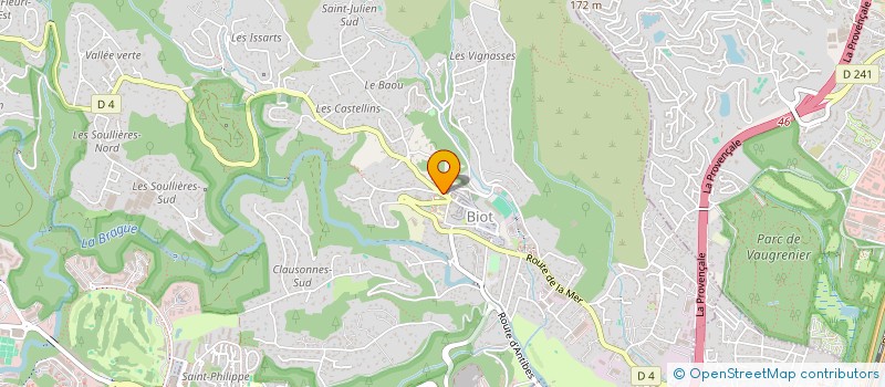 localisation de l'entreprise ASSOCIATION COMMERCANTS ARTISANS PROFESSIONS LIBERALES  BIOT