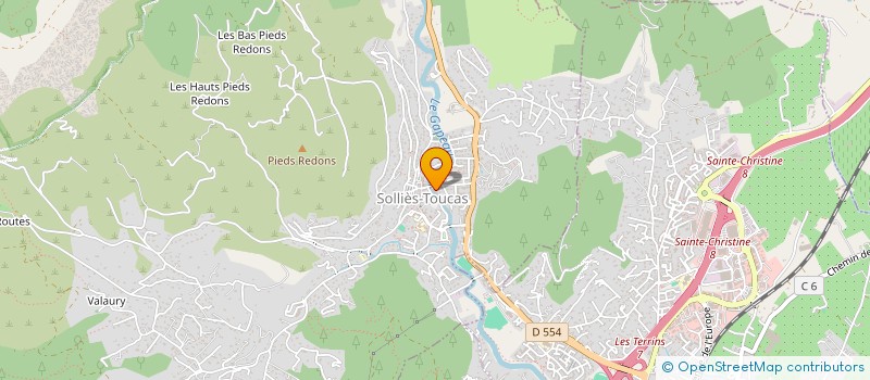 localisation de l'entreprise ASSOCIATION COMMERCES ET ARTISANS DE SOLLIES-TOUCAS  SOLLIES-TOUCAS