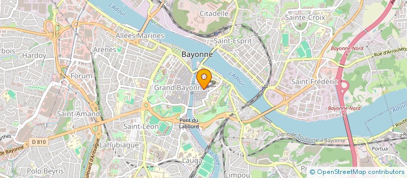 localisation de l'entreprise ASSOCIATION COMMISSION TIERS MONDE à BAYONNE