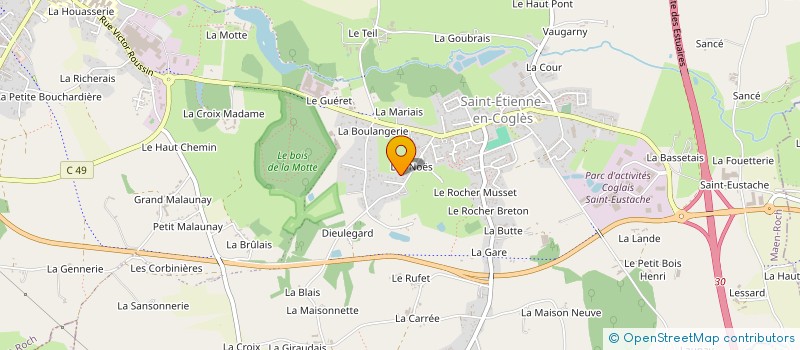 localisation de l'entreprise ASSOCIATION COMMUNALE CHASSE à MAEN ROCH