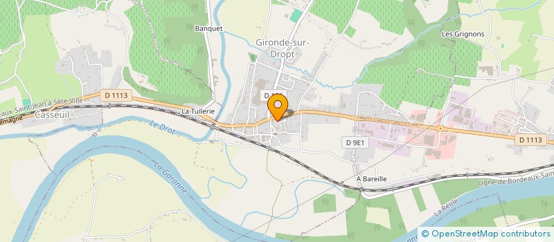 localisation de l'entreprise ASSOCIATION COMMUNALE CHASSE AGREE DE LA REOLE  LA REOLE