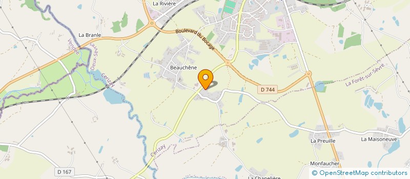 localisation de l'entreprise ASSOCIATION COMMUNALE CHASSE DE MONTRAVERS  MONTRAVERS