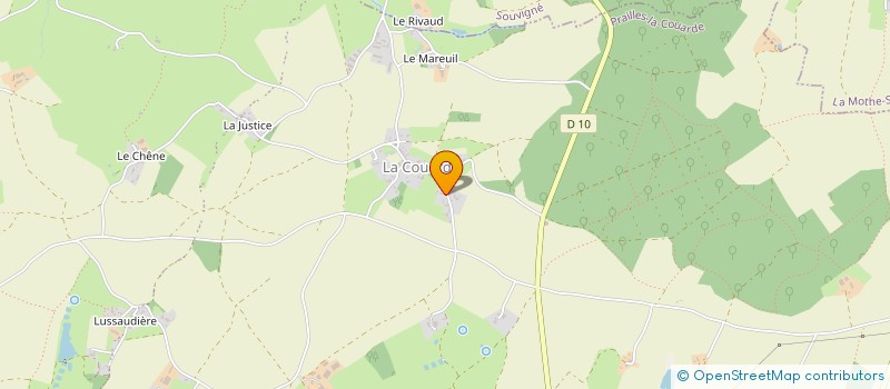 localisation de l'entreprise ASSOCIATION COMMUNALE CHASSE DE SOUVIGNE à SOUVIGNE