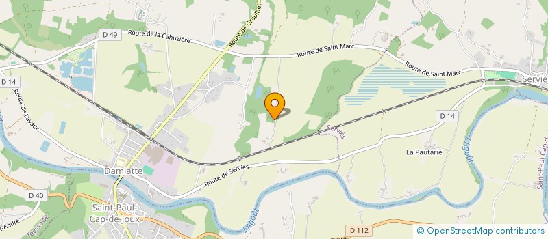 localisation de l'entreprise ASSOCIATION COMMUNALE DE CHASSE  SAINT-PAUL-CAP-DE-JOUX