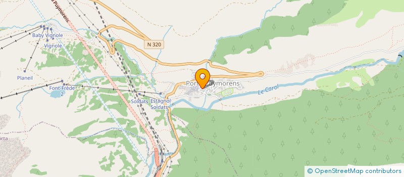 localisation de l'entreprise ASSOCIATION COMMUNALE DE CHASSE AGREE  PORTE-PUYMORENS