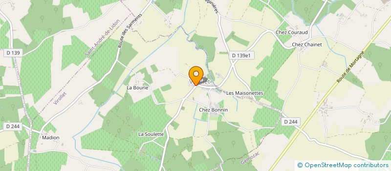 localisation de l'entreprise ASSOCIATION COMMUNALE DE CHASSE AGREE  TANZAC