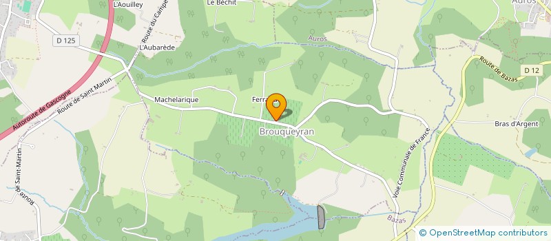 localisation de l'entreprise ASSOCIATION COMMUNALE DE CHASSE AGREE D'AUROS  AUROS