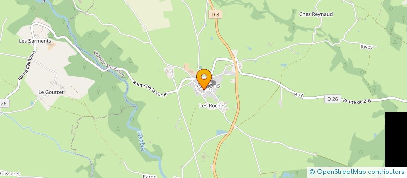 localisation de l'entreprise ASSOCIATION COMMUNALE DE CHASSE AGREE DE CREMEAUX  CREMEAUX