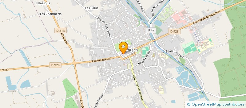 localisation de l'entreprise ASSOCIATION COMMUNALE DE CHASSE AGREE DE MONTECH  MONTECH