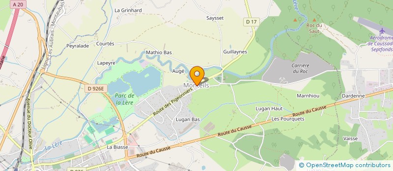 localisation de l'entreprise ASSOCIATION COMMUNALE DE CHASSE AGREE DE SAINT CIRQ  SAINT-CIRQ