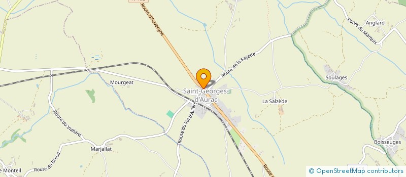 localisation de l'entreprise ASSOCIATION COMMUNALE DE CHASSE AGREE DE SAINT GEORGES D'AURAC  SAINT-GEORGES-D'AURAC