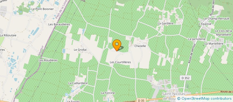 localisation de l'entreprise ASSOCIATION COMMUNALE DE CHASSE AGREE DE SAINT-NICOLAS-DE-BOURGUEIL  SAINT NICOLAS DE BOURGUEIL